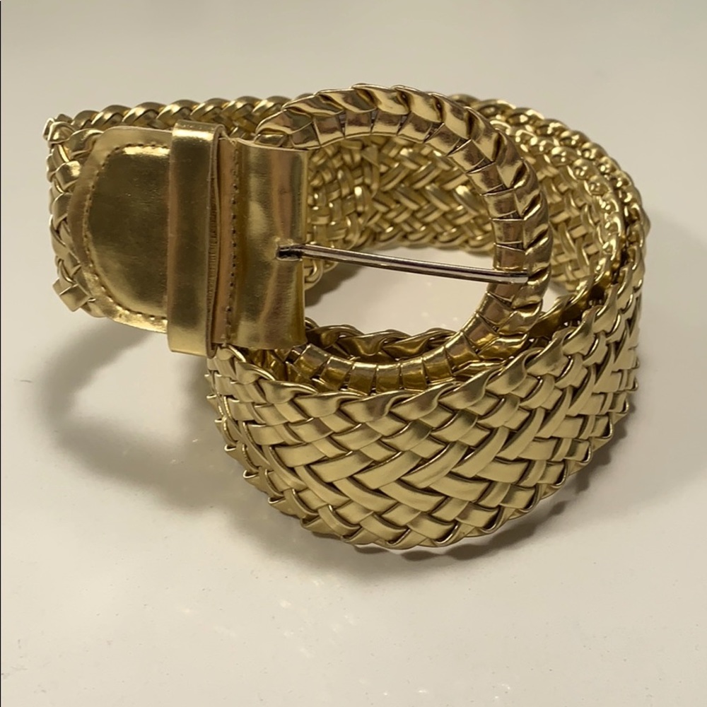 Gold Adjustable Braided Belt
